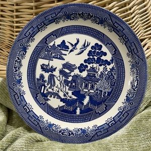 Platter Churchill Blue Willow Round Platter 12.75”